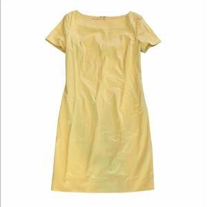 Ines De La Fressange Paris Yellow A Line Dress Womens Size 40